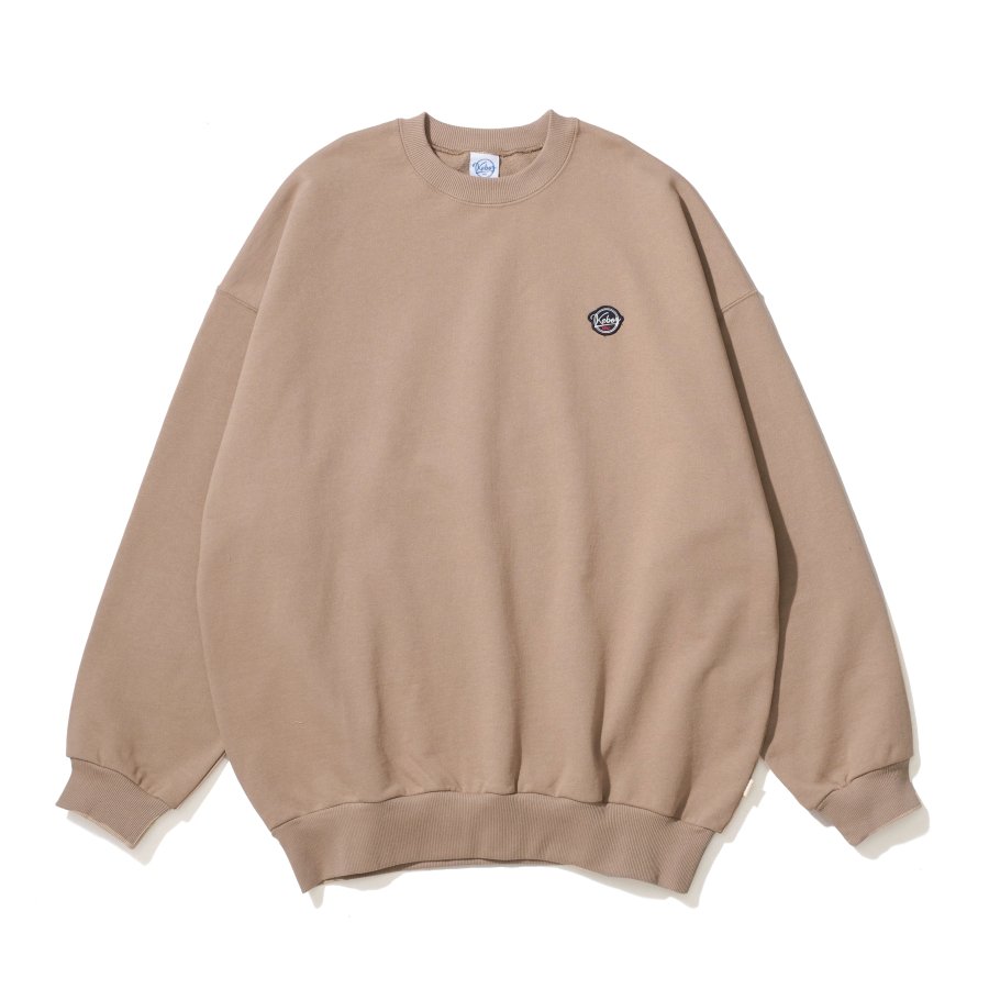 ケボズ KEBOZ BB SMALL WAPPEN SWEAT CREWNECK MOCHA 22FW