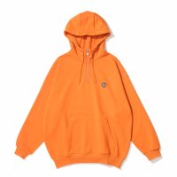 KEBOZ/ケボズ KEBOZ BB SMALL WAPPEN SWEAT HALF ZIP HOODIE ORANGE/507148119