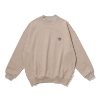 KEBOZ/ケボズ KEBOZ BB SMALL WAPPEN SWEAT MOCKNECK MOCHA/507148162