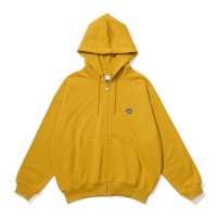 KEBOZ/ケボズ KEBOZ BB SMALL WAPPEN SWEAT FULL ZIP HOODIE YELLOW/507148167