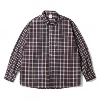 KEBOZ/ケボズ KEBOZ CHECK BIG SHIRTS NAVY/RED/507148528