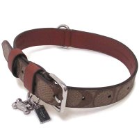COACH/コーチ COACH コーチ 犬の首輪 COACH アウトレット シグネチャー ペット用品ラージ リーシュ 骨型 チャーム ドッグカラー専用BOX付きCH154 /507149176