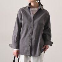 REAL STYLE/リアルスタイル REAL STYLE シャツ レディース 長袖 綿 コットンツイル 冬 羽織 トップス ブラウス Yシャツ オフィス 白 無地/507149222