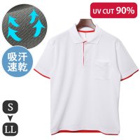 REAL STYLE/リアルスタイル REAL STYLE ポロシャツ 半袖 UVカット 吸汗速乾 吸水 ドライ ゴルフ 40代 レイヤード風 ポケット S M L LL/507149340