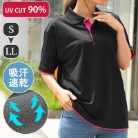 REAL STYLE/リアルスタイル REAL STYLE ポロシャツ 半袖 UVカット 吸汗速乾 吸水 ドライ ゴルフ 40代 レイヤード風 ポケット S M L LL/507149340