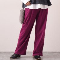 REAL STYLE/リアルスタイル REAL STYLE ワイドパンツ コーデュロイ 冬 伸びる やわらか あったか ウエストゴム イージー リラックス 楽ちん/507149358