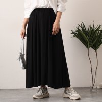REAL STYLE/リアルスタイル REAL STYLE スカート レディース 春 ロング マキシ ウエストゴム 涼しい 無地 30代 40代 上品 体型カバー/507149383