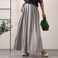 REAL STYLE/リアルスタイル REAL STYLE スカート レディース 春 ロング マキシ ウエストゴム 涼しい 無地 30代 40代 上品 体型カバー/507149383