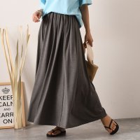 REAL STYLE/リアルスタイル REAL STYLE スカート レディース 春 ロング マキシ ウエストゴム 涼しい 無地 30代 40代 上品 体型カバー/507149383
