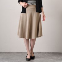 REAL STYLE/リアルスタイル REAL STYLE スカート レディース 40代 膝丈 フレア Aライン ウエストゴム 速乾 軽量 エンボス 通勤 オフィス OL/507149393