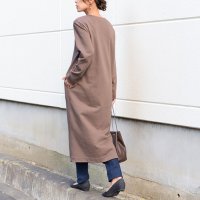 REAL STYLE/リアルスタイル REAL STYLE ワンピース レディース 長袖 ロング丈 スウェット トレーナー マタニティ マキシ丈 服 無地 綿混 上品/507149427