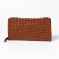 Genuine Leather/ジェニュインレザー Genuine Leather 手編み紳士用 本革メッシュ長財布/507149492