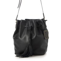 Leather Laboratory/レザーラボラトリー Leather Laboratory 本革 レディース フリンジ巾着ショルダーバッグ/507149544