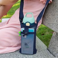 REAL STYLE/リアルスタイル REAL STYLE 水筒カバー 500ml 子供 肩掛け ペットボトルホルダー スマホ ショルダー バッグ メッシュ ポーチ/507149605