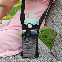 REAL STYLE/リアルスタイル REAL STYLE 水筒カバー 500ml 子供 肩掛け ペットボトルホルダー スマホ ショルダー バッグ メッシュ ポーチ/507149605