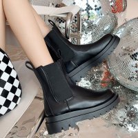 REAL STYLE/リアルスタイル REAL STYLE サイドゴアブーツ レディース 歩きやすい 軽量 雪道 ミドル ロング 厚底 ブーツ PUレザー ショートブーツ 靴 秋冬 /507149648