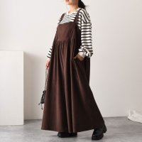 REAL STYLE/リアルスタイル REAL STYLE オールインワン サロペット ロング つなぎ ポケット 50代 40代 コーデュロイ オーバーサイズ/507149831