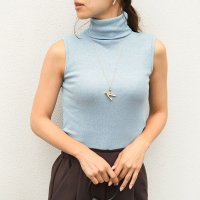 REAL STYLE/リアルスタイル REAL STYLE タートルネック 綿混 薄手 カットソー ノースリーブ タンクトップ インナー ネックカバー ハイネック/507149848