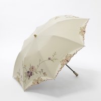 CHINOISERIE MODERN KYOTO/シノワズリーモダンキョウト シノワズリーモダン京都 女優日傘花鳥刺繍かわず張りショート折りたたみ日傘/507149949