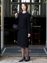 nina's/ニナーズ nina's 【TVドラマ「ブラックファミリア」板谷由夏さん着用】ブラックフォーマル・喪服・礼服/大きいサイズ/ワンピース/スーツ/507150044