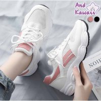 And Kawaii/アンドカワイイ And Kawaii スニーカー 厚底 レースアップ 美脚 ピンク 黒 女性用 靴 人気 韓国 ファッション/507150139