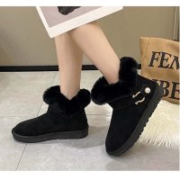 And Kawaii/アンドカワイイ And Kawaii フラットシューズ ショートブーツ 裏起毛 ボア 防寒 ファー モカシンファー レディース 秋冬/507150149