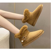 And Kawaii/アンドカワイイ And Kawaii フラットシューズ ショートブーツ 裏起毛 ボア 防寒 ファー モカシンファー レディース 秋冬/507150149