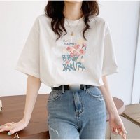 And Kawaii/アンドカワイイ And Kawaii 半袖Tシャツ ロゴプリント コットン クルーネック トップス カジュアル 夏服/507150183