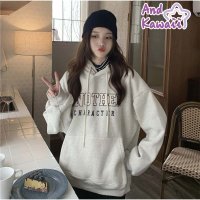 And Kawaii/アンドカワイイ And Kawaii 長袖パーカー 裏起毛 フード付き ゆったりトップス 防寒レディース 秋冬 韓国スタイル/507150267