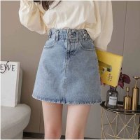 And Kawaii/アンドカワイイ And Kawaii デニムスカート ミニスカート 可愛い レディース ショート丈 台形スカート/507150275