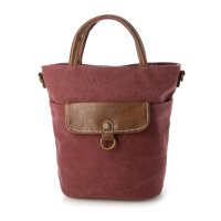 LAFIEL/ラフィール LAFIEL 帆布×合皮2WAYトートショルダー/507150341