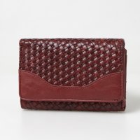LAFIEL/ラフィール LAFIEL 型押しメッシュガマ口折財布/507150482