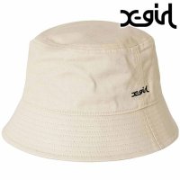 X-girl/エックスガール X－girl BASIC BUCKET HAT BLACK [105232051002 SU23]/507151046