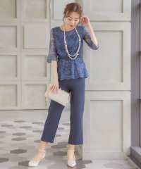 Retica/レティカ Retica レースウエストペプラムパンツハーフスリーブ 結婚式 パーティードレス 大きいサイズ/507151885