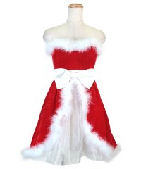 Tika/ティカ Tika クリスマスコスプレフードリボンポンチョサンタコスチューム3点セット【返品不可商品】/507151950