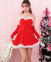 Tika/ティカ Tika クリスマスコスプレサンタコスチュームAラインワンピース3点セット【返品不可商品】/507152004