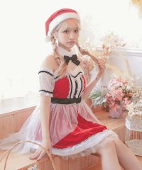 Tika/ティカ Tika サンタコス 3点set グリッターチュールレースフレアスカートクラシカルガーリー王道サンタコスプレ【返品不可商品】/507152011