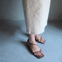 mirem/ミレム mirem Asymmetry cross sandals/507152456