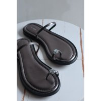 mirem/ミレム mirem Bijou tong flat sandals/507152467