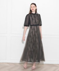 Leja/レジャ Leja 美脚効果ハイウエストチュールレース切り替えドレスワンピース結婚式 パーティードレス成人式 20代 30代 40代/507152484