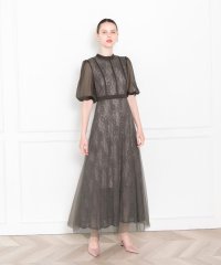 Leja/レジャ Leja 美脚効果ハイウエストチュールレース切り替えドレスワンピース結婚式 パーティードレス成人式 20代 30代 40代/507152484