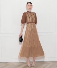 Leja/レジャ Leja 美脚効果ハイウエストチュールレース切り替えドレスワンピース結婚式 パーティードレス成人式 20代 30代 40代/507152484