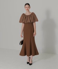 Leja/レジャ Leja 2WAYオフショルダーパフスリーブバリエマーメイドワンピースロングドレス美脚効果結婚式 パーティードレス20代 30代 40代/507152502