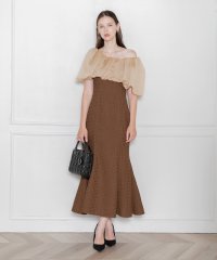 Leja/レジャ Leja 2WAYオフショルダーパフスリーブバリエマーメイドワンピースロングドレス美脚効果結婚式 パーティードレス20代 30代 40代/507152502