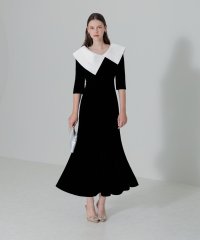 Leja/レジャ Leja 総レースケープデザインフレアスリーブウエストリボンAラインドレス結婚式 パーティードレス 20代 30代 40代/507152509