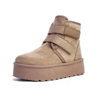 antelope/アンテロープ antelope ムートンブーツ 厚底 フラット 2ベルト 暖か ボア 防寒 軽量 4e/507152613
