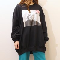 RIFF/リフ Riff LIFEマリリン裏毛BIG長袖 転写プリント ライセンス オーバーサイズ 大きいサイズ ビッグサイズ ゆったり スウェット プルオーバー トレー/507152768