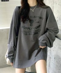 RIFF/リフ Riff ロゴプリントプルオーバー オーバーサイズ プリントT クルーネック 大きいサイズ ビッグサイズ ゆったり Tシャツ カットソー プルオーバー ト/507152934