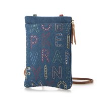 PrimuFiore/プリムフィオーレ PrimuFiore デニムアルファベットキラキラ刺繍 2WAYスマートフォンポシェット/507153002
