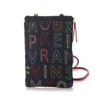 PrimuFiore/プリムフィオーレ PrimuFiore デニムアルファベットキラキラ刺繍 2WAYスマートフォンポシェット/507153002